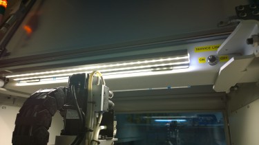 LED Lamp in OF cell with on/off switch